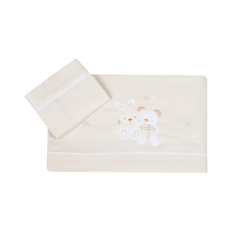 Set 3pz Lenzuola Culla Spring Picci I6208 Avorio