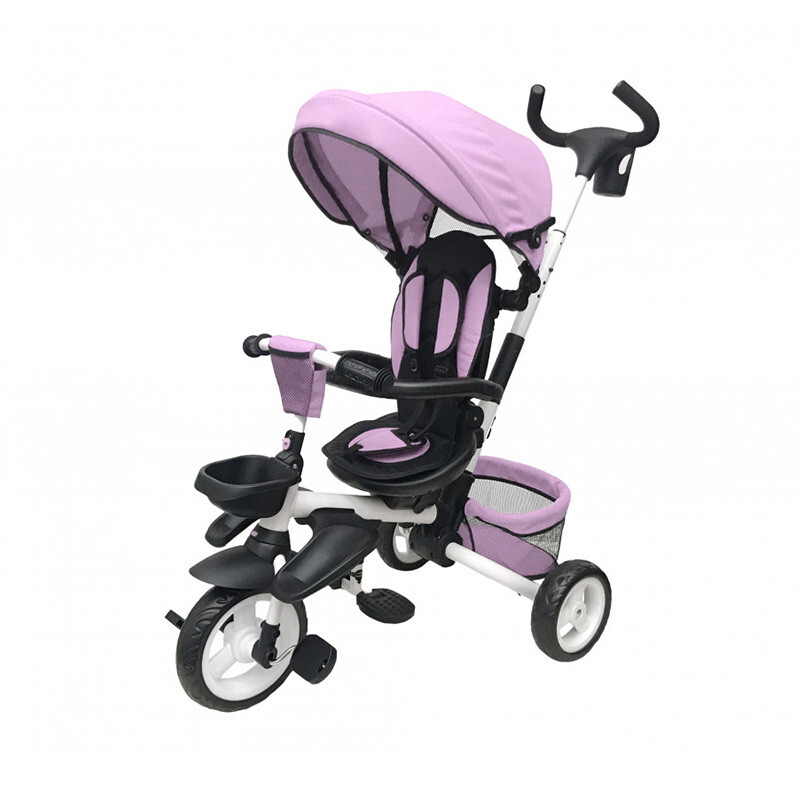 Triciclo Rosa Pieghevole Colibrì