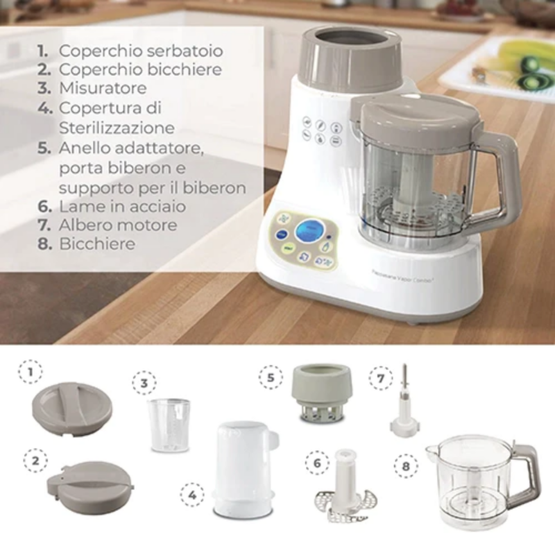 Cuocipappa e Scaldabiberon - Pappasana Vapor Combo 2 1966 Nuvita - immagine 9