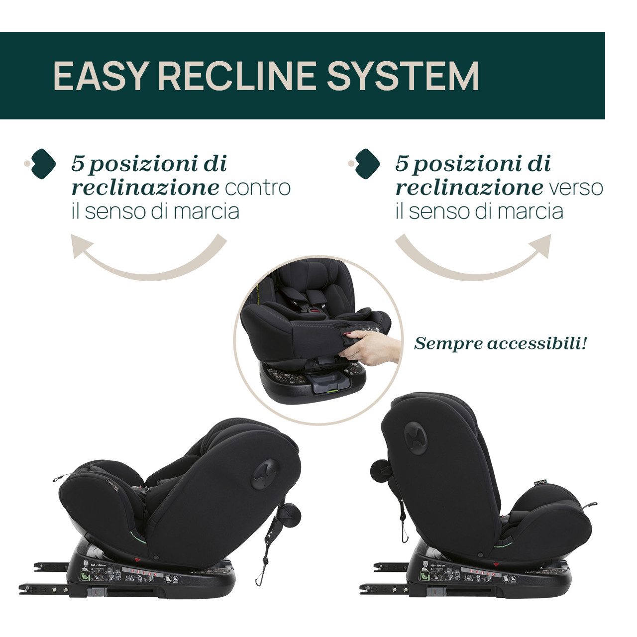 Seggiolino Auto Unico Evo i-Size Black (40-150 cm) Chicco - immagine 6