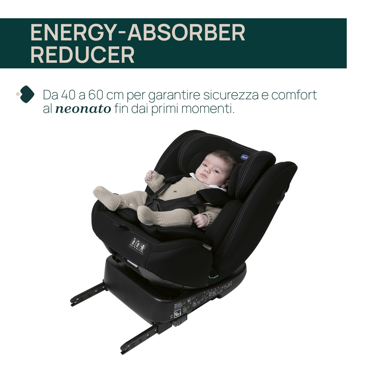 Seggiolino Auto Unico Evo i-Size Black (40-150 cm) Chicco - immagine 7