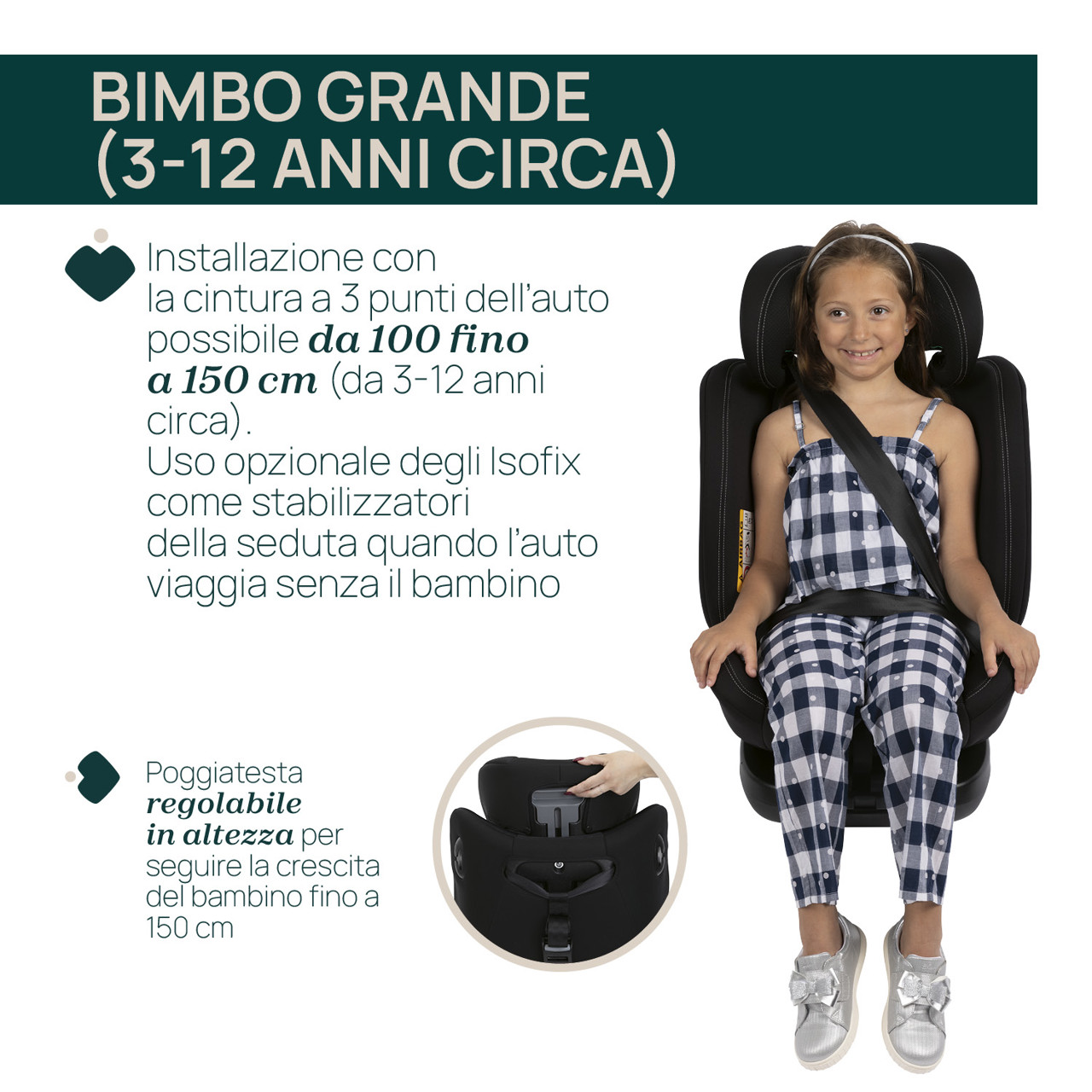 Seggiolino Auto Unico Evo i-Size Black (40-150 cm) Chicco - immagine 8