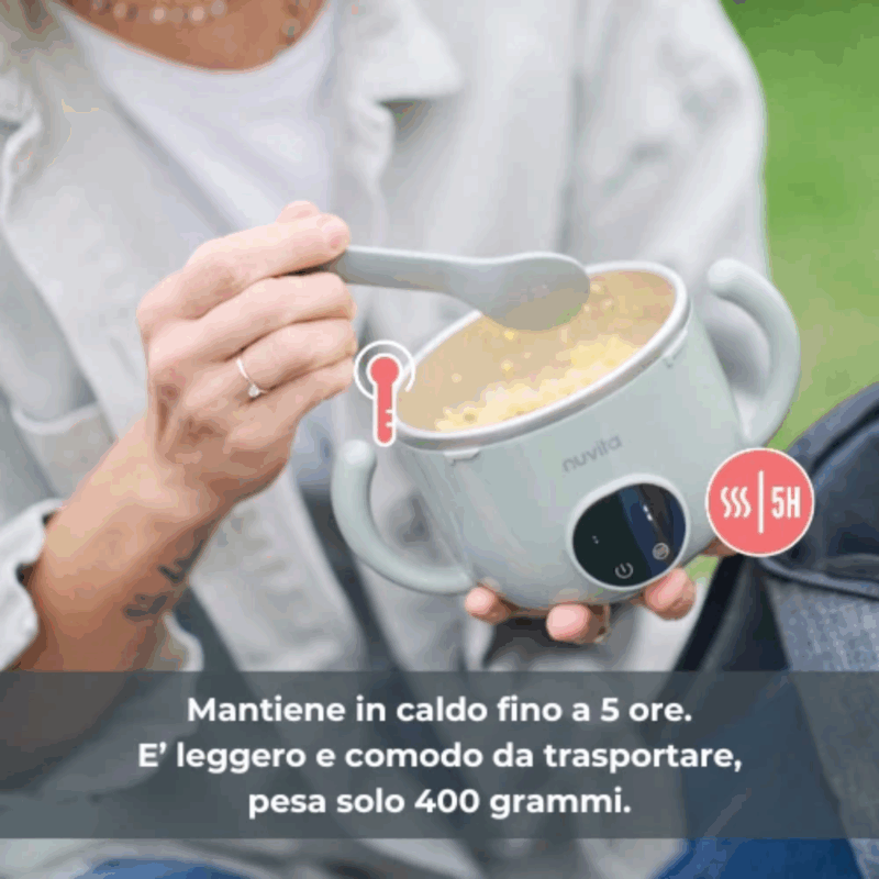 Scaldapappa Ricaricabile Pappa'n'Go - 1980 Nuvita - immagine 4