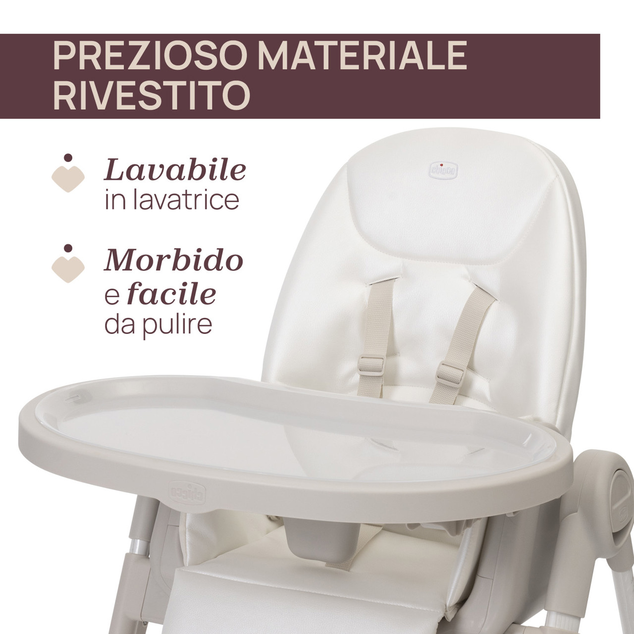 Seggiolone Pappa Polly Armonia Chicco Motherpearl - immagine 4