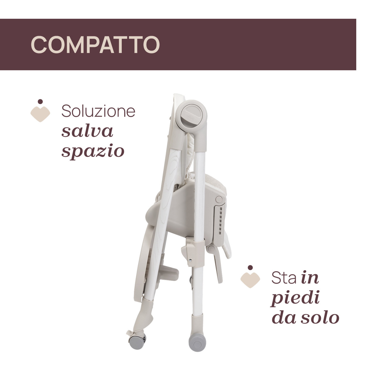 Seggiolone Pappa Polly Armonia Chicco Motherpearl - immagine 8