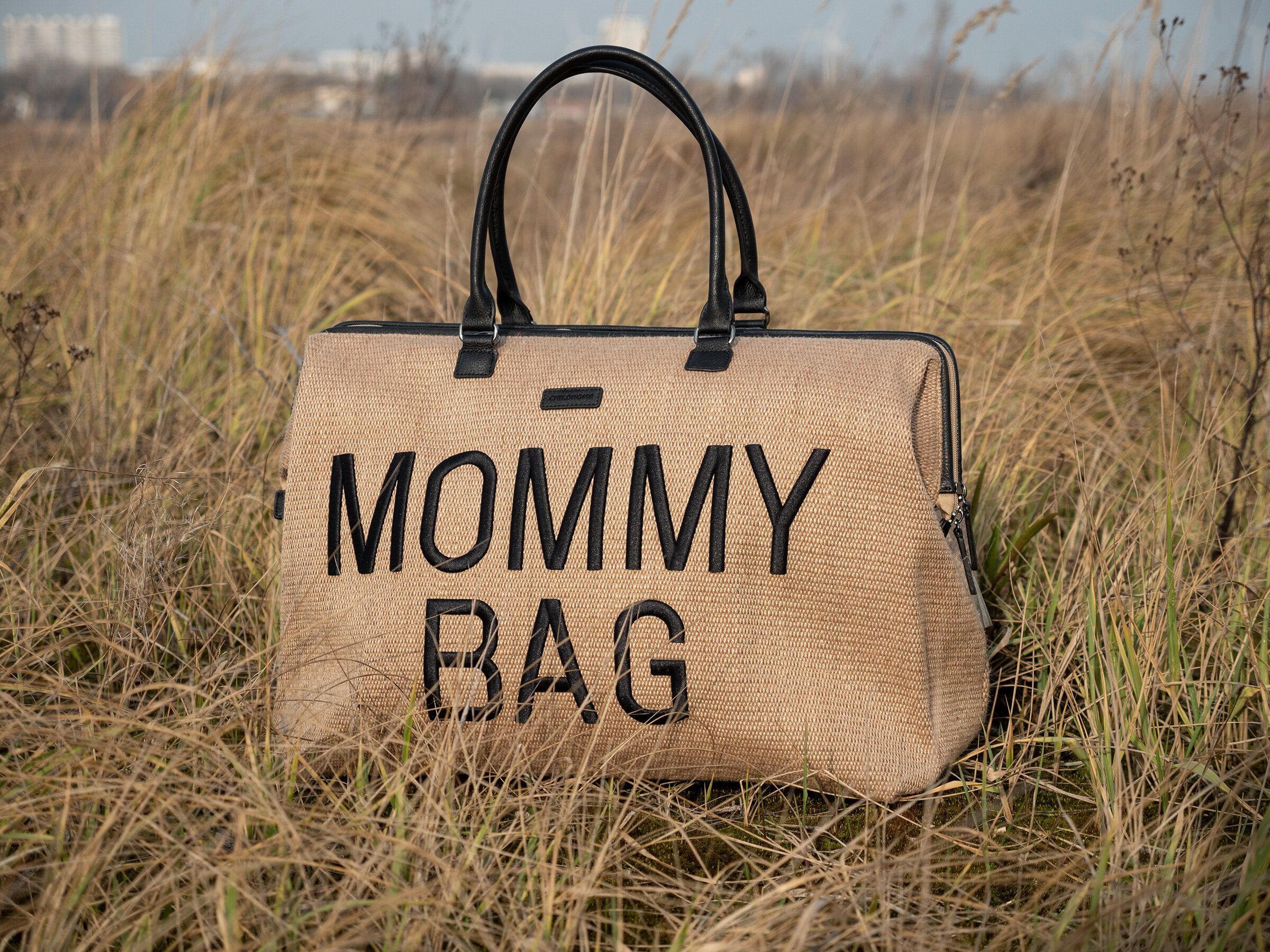 Borsa Fasciatoio per la Mamma Mommy Bag Raffia Childhome - immagine 8